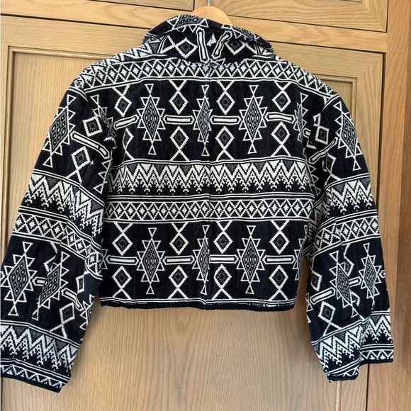 NWT Vintage Flashback Deadstock Woven Tapestry Southwestern Boho Cropped Jacket - Picture 2 of 11